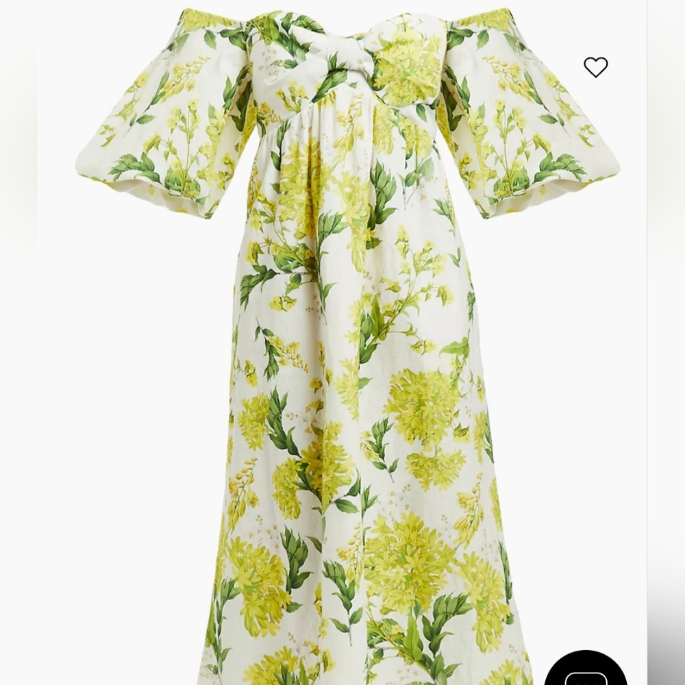 Mestiza Floral Off-Shoulder Midi Dress